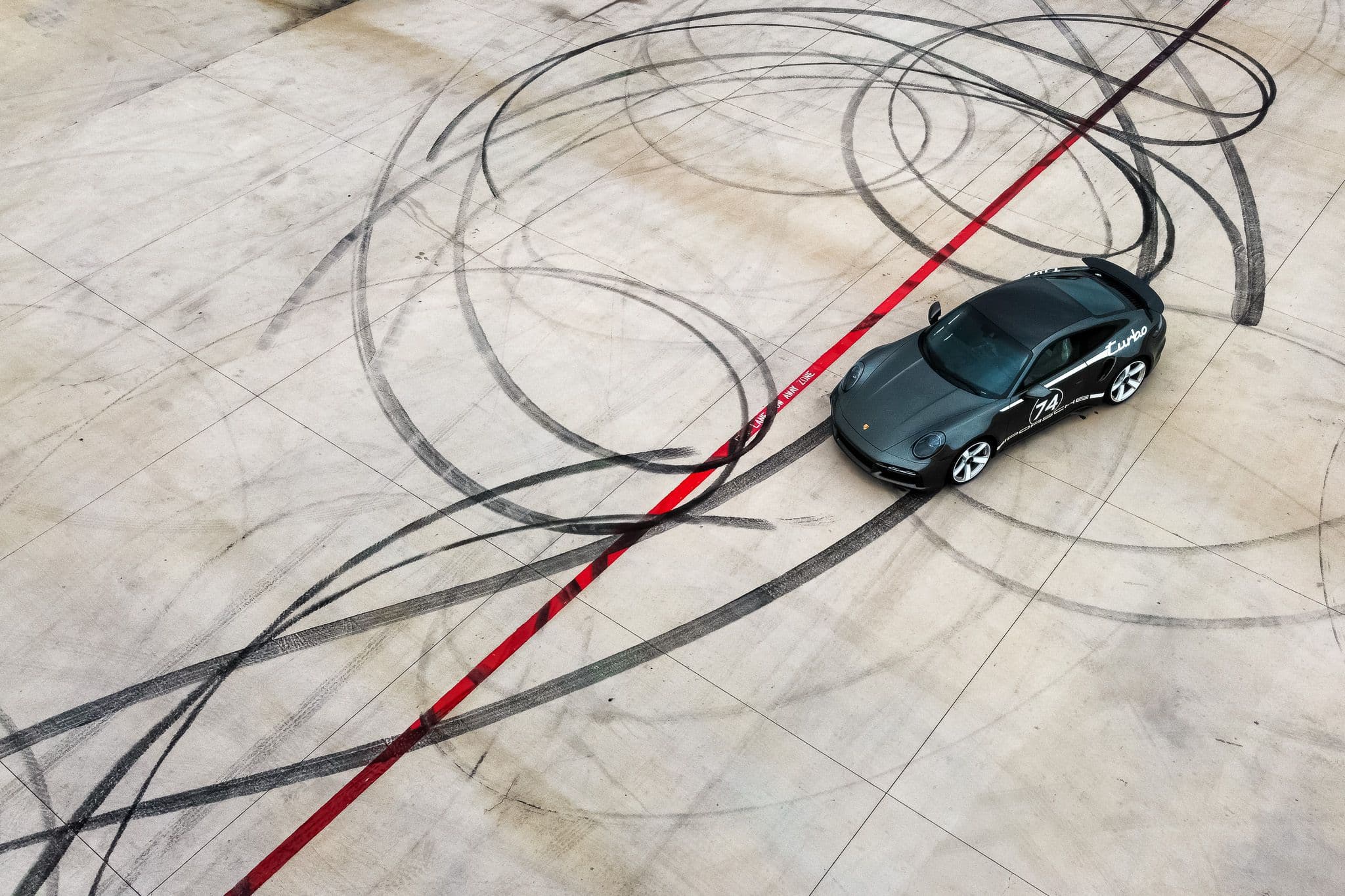Porsche 996.1 Turbo Drone Photography